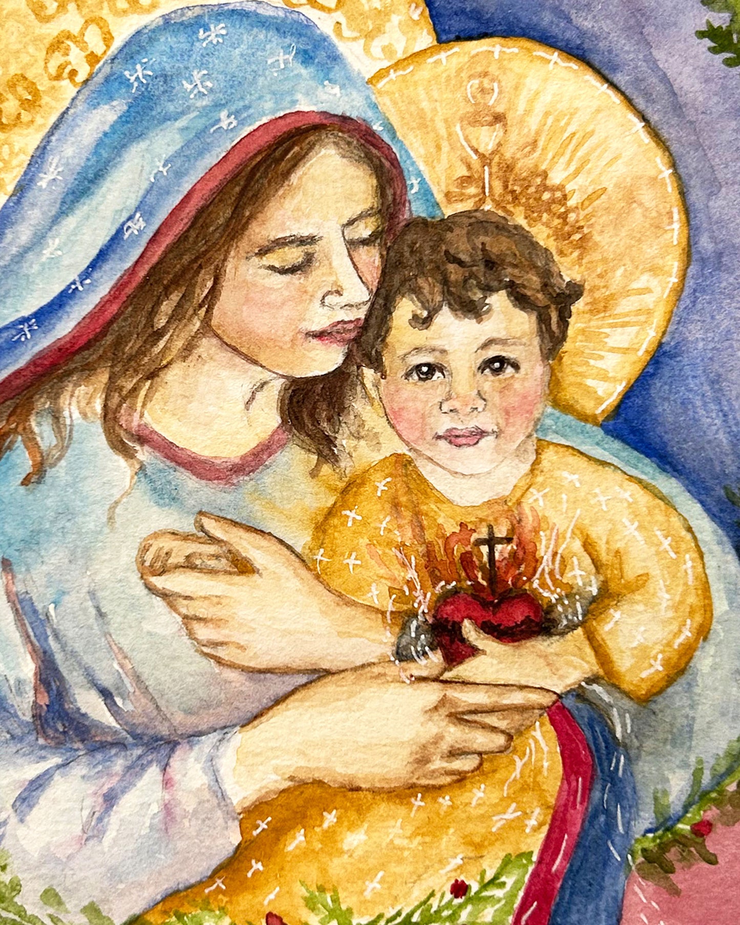 The Merciful Heart of the Christ Child Painting