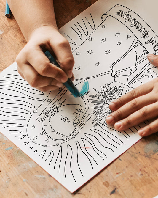 Our Lady of Guadalupe Coloring Page (Digital Download)