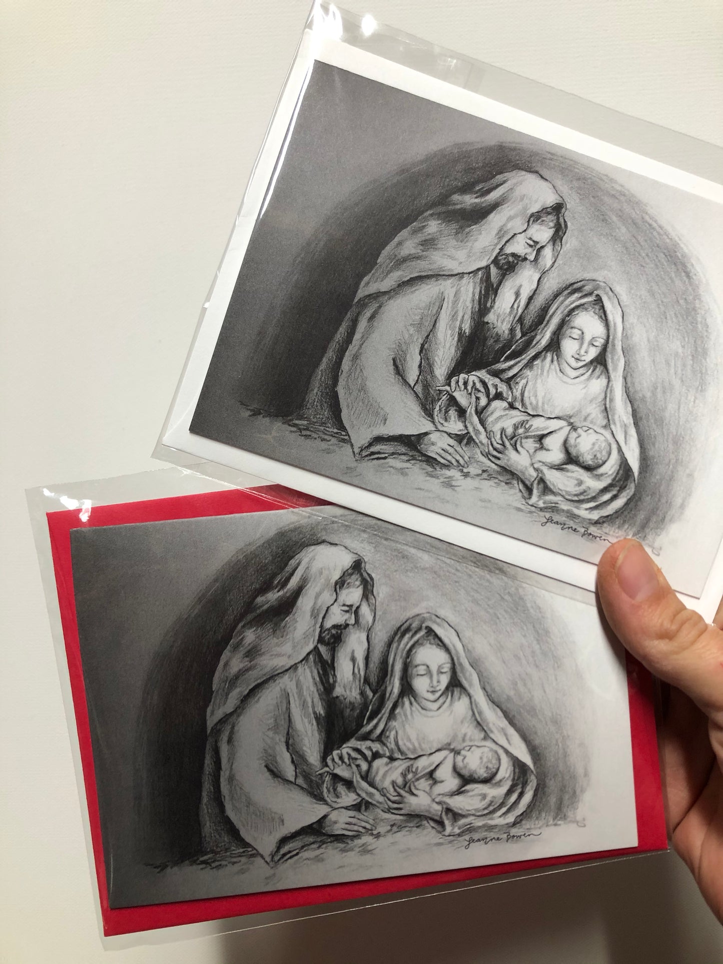 Holy Family Holiday Greeting Card (Red Envelopes)