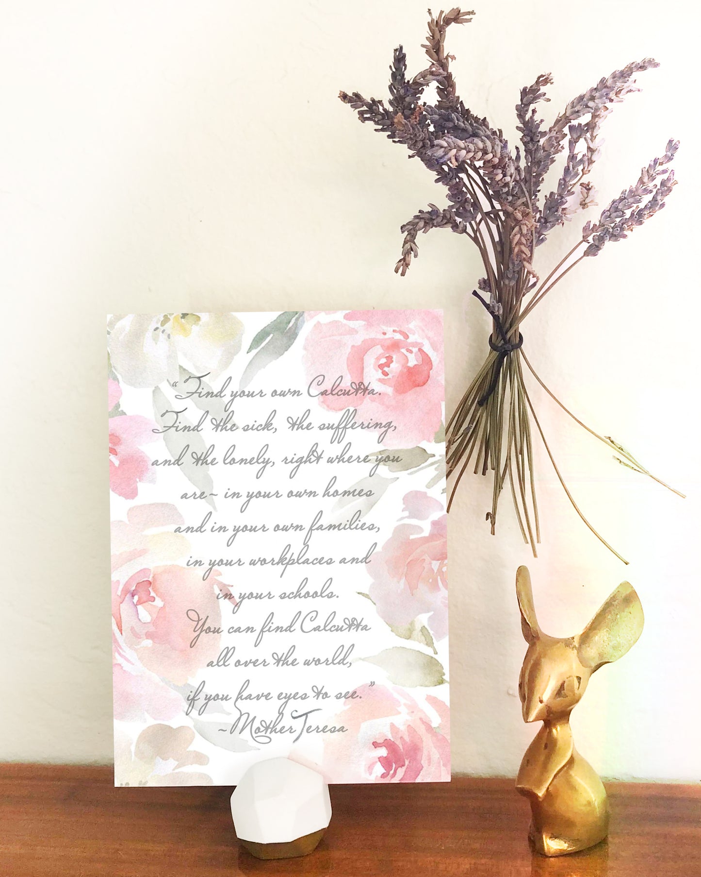 Decorative Print or Prayer Card Holder